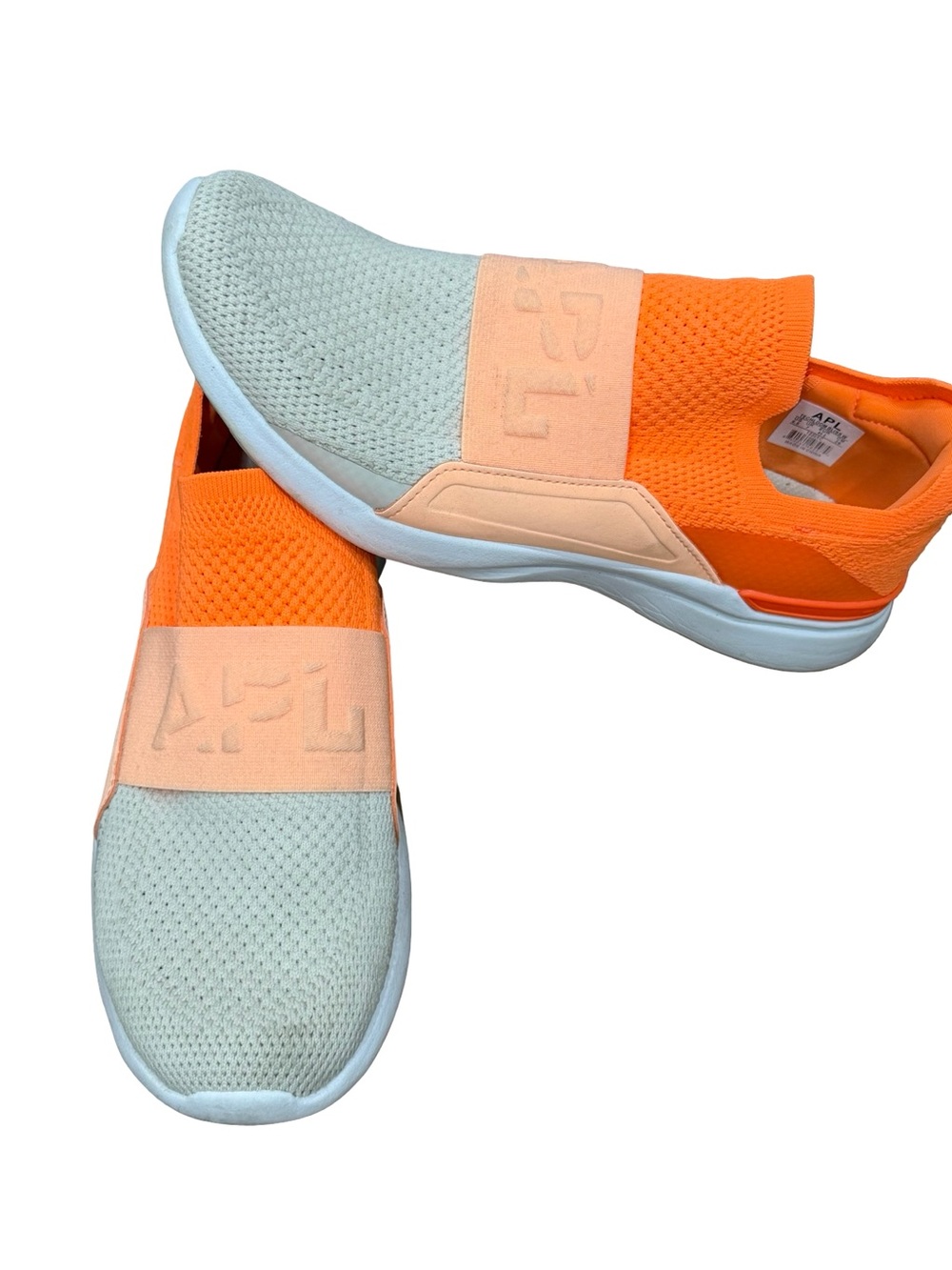 🧡 APL TechLoom Bliss Slip-On Sneakers Orange Peach Women's Size 9.5